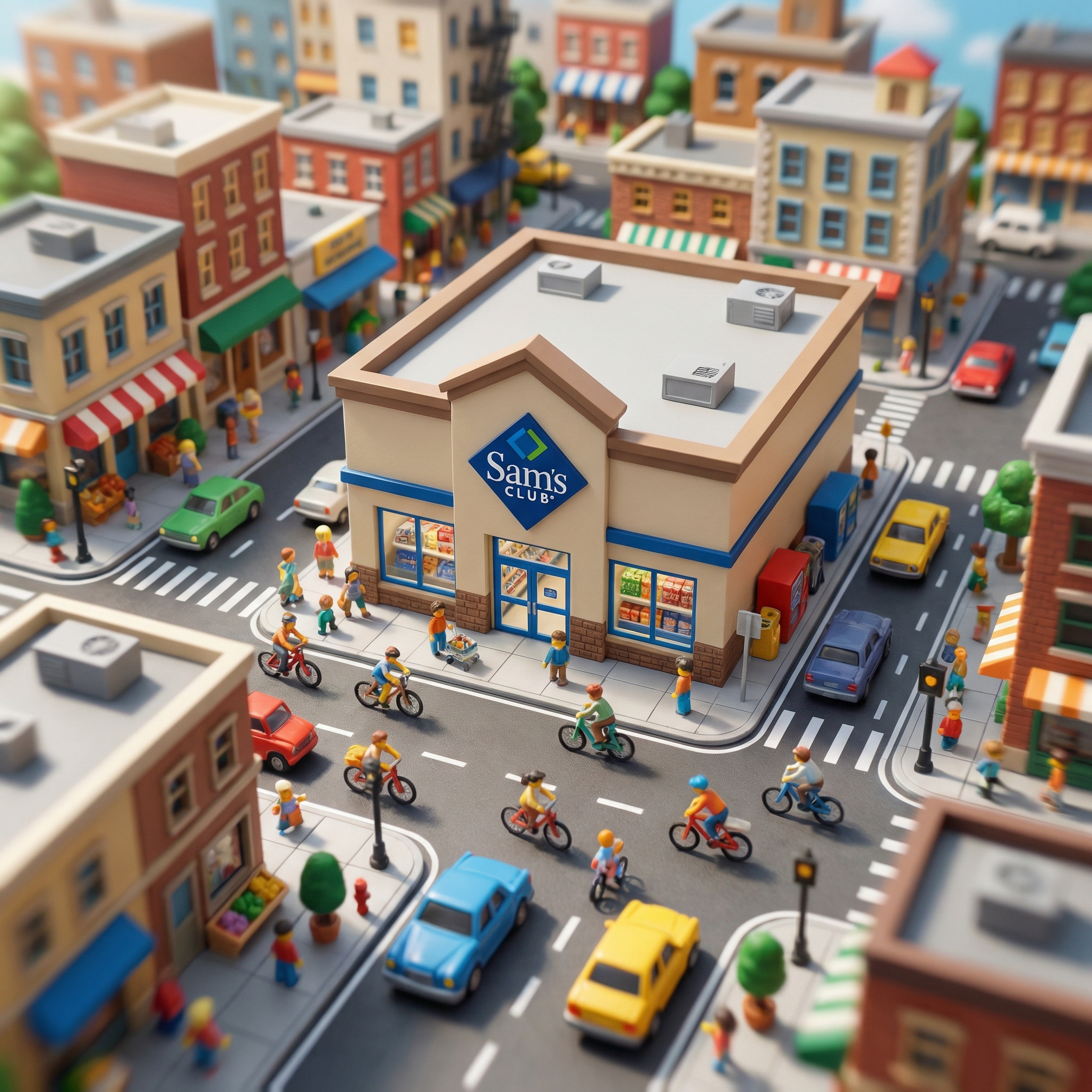 微缩城市 · 航拍品牌街景展示